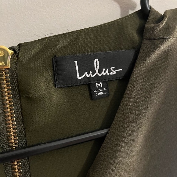 Lulus Olive Green Short Sleeve Dress - Picture 10 of 13